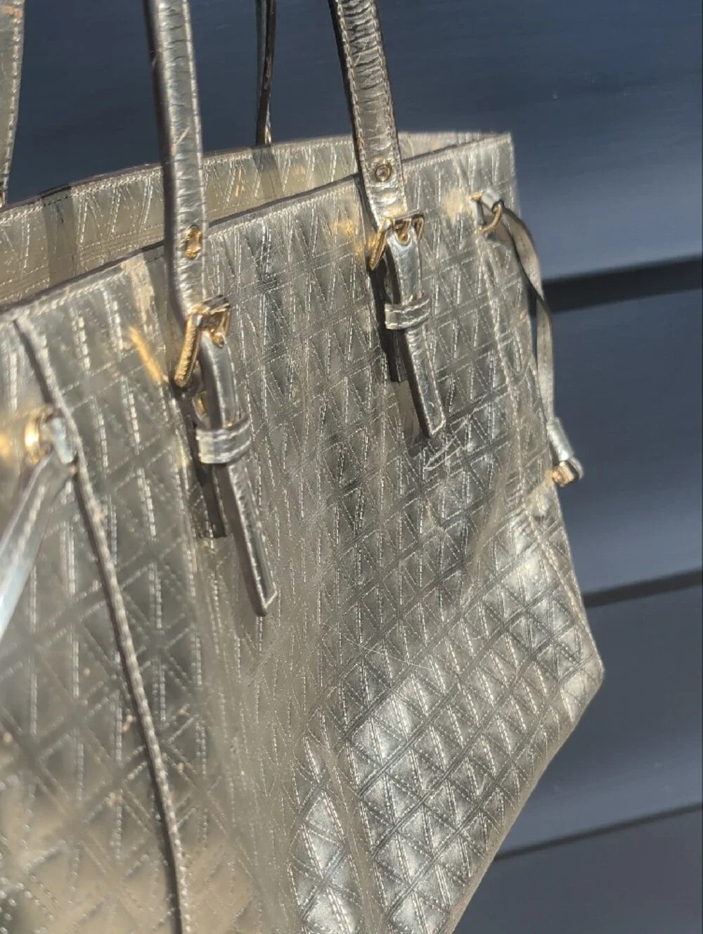 Michael Kors Metallic Gold Shoulder Tote